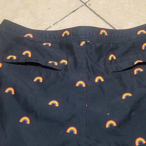Original Penguin Rainbow Patterned Swim Trunks Size 34 - Picture 7 of 9